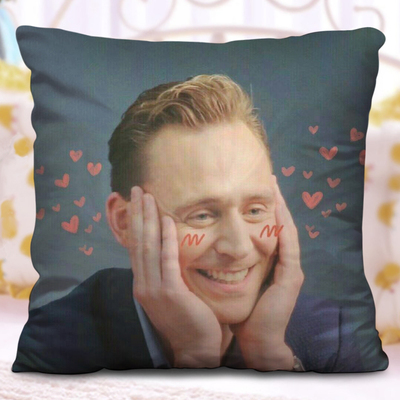 Tom Hiddleston Loki Premium Hollow Cotton Pillow - Image 3