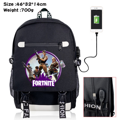 18‘’Fortnite Canvas USB Backpack - Image 2
