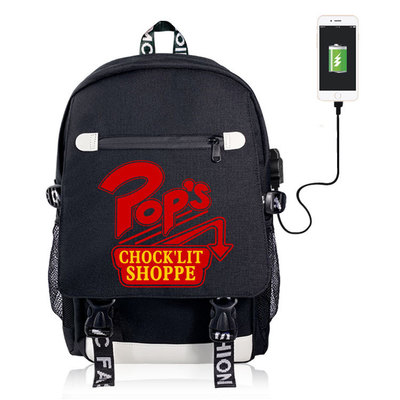 18‘’Riverdale Canvas USB Backpack - Image 3