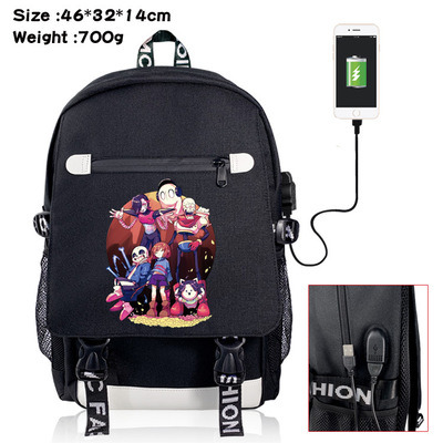 18‘’Undertale Canvas USB Backpack - Image 14
