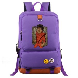 Michael Jackson Canvas Backpack Shoulder School Bag