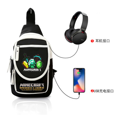 Creeper Crossbody Sling Bag Shoulder Bag Chest Bag USB - Image 20