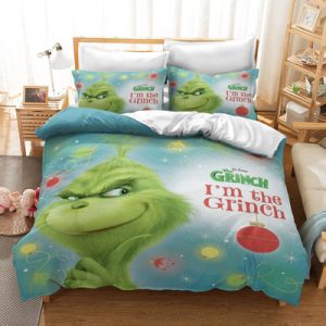 The Grinch Comfortable Bedding Three-Piece Soft and Breathable Duvet Cover
