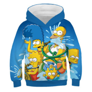 The Simpsons Hoodie Double Sided For Children