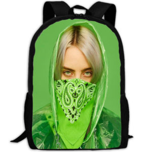 18‘’Billie Eilish Backpack School Bag Black