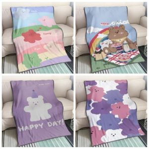 Little Bear Blanket Knee Blanket Sofa Blanket