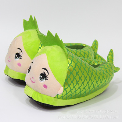 Mermaid Winter Soft Plush Slippers - Image 3