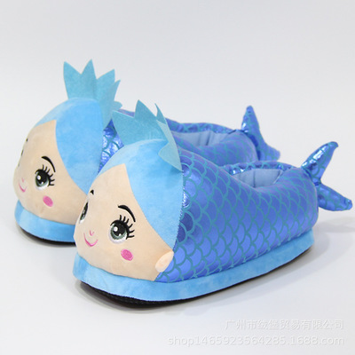 Mermaid Winter Soft Plush Slippers - Image 5