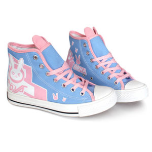 Overwatch D.VA High Canvas Shoes