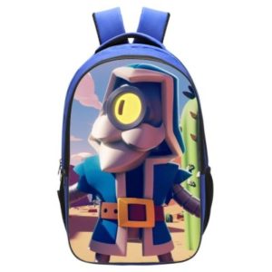 Leon Spike Backpack School Bag Blue