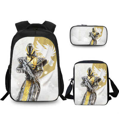 16″Destiny 2 Backpack School Bag+Shoulder Bag+Pencil Bag - Image 8