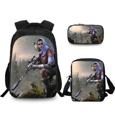 16″Destiny 2 Backpack School Bag+Shoulder Bag+Pencil Bag - Image 6