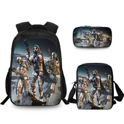 16″Destiny 2 Backpack School Bag+Shoulder Bag+Pencil Bag - Image 17