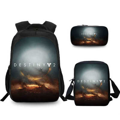 16″Destiny 2 Backpack School Bag+Shoulder Bag+Pencil Bag - Image 18