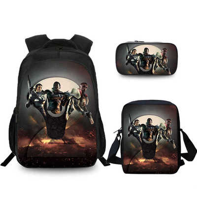 16″Destiny 2 Backpack School Bag+Shoulder Bag+Pencil Bag - Image 16