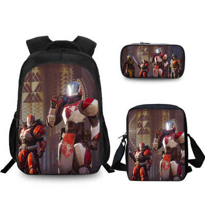 16″Destiny 2 Backpack School Bag+Shoulder Bag+Pencil Bag - Image 15