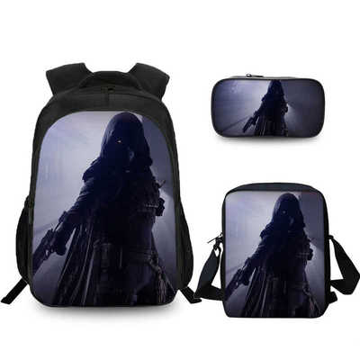 16″Destiny 2 Backpack School Bag+Shoulder Bag+Pencil Bag - Image 11