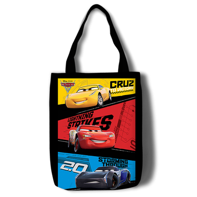 Cars 3 Canvas Grocery Bag Shopping Bag Reusable Large Shopping Canvas Bags Natural White Cloth Shoulder Bags Canvas Tote Bag Perfect for Crafting Decorating - Image 16