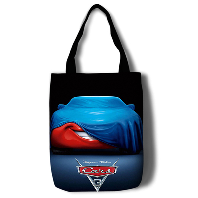Cars 3 Canvas Grocery Bag Shopping Bag Reusable Large Shopping Canvas Bags Natural White Cloth Shoulder Bags Canvas Tote Bag Perfect for Crafting Decorating - Image 15