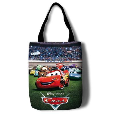 Cars 3 Canvas Grocery Bag Shopping Bag Reusable Large Shopping Canvas Bags Natural White Cloth Shoulder Bags Canvas Tote Bag Perfect for Crafting Decorating - Image 14