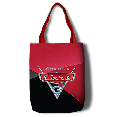 Cars 3 Canvas Grocery Bag Shopping Bag Reusable Large Shopping Canvas Bags Natural White Cloth Shoulder Bags Canvas Tote Bag Perfect for Crafting Decorating - Image 13