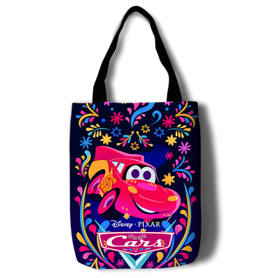 Cars 3 Canvas Grocery Bag Shopping Bag Reusable Large Shopping Canvas Bags Natural White Cloth Shoulder Bags Canvas Tote Bag Perfect for Crafting Decorating - Image 11