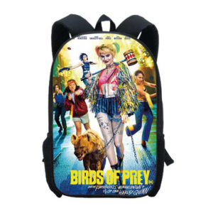 18‘’Birds of Prey Backpack School Bag Black