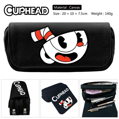 Cuphead Pencil Case Student's Large Capacity Pen Bag - Image 2