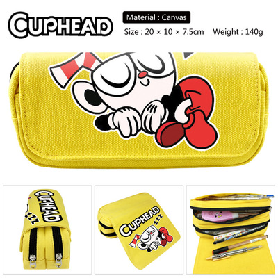 Cuphead Pencil Case Student's Large Capacity Pen Bag - Image 3