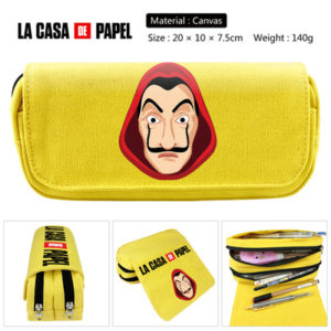 La casa de papel Pencil Case Student's Large Capacity Pen Bag