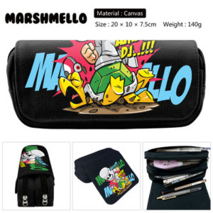 Marshmello Pencil Case Student's Large Capacity Pen Bag