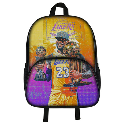16"LeBron James Backpack School Bag Black - Image 4