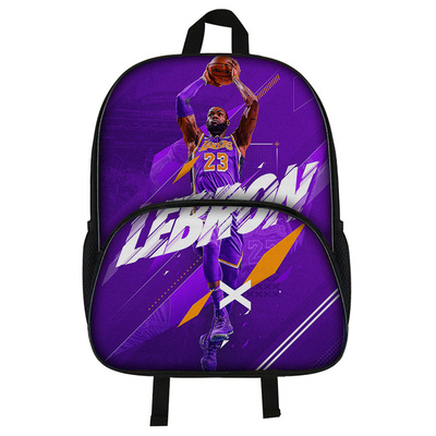 16"LeBron James Backpack School Bag Black - Image 3