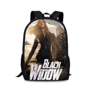 18‘’Black Widow Backpack School Bag Black