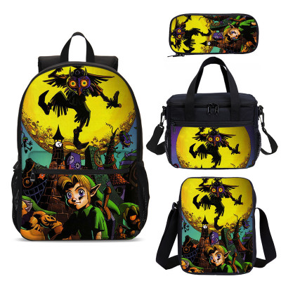 18″The Legend of Zelda Backpack School Bag+Lunch Bag+Messenger Bag+Pencil Bag - Image 13