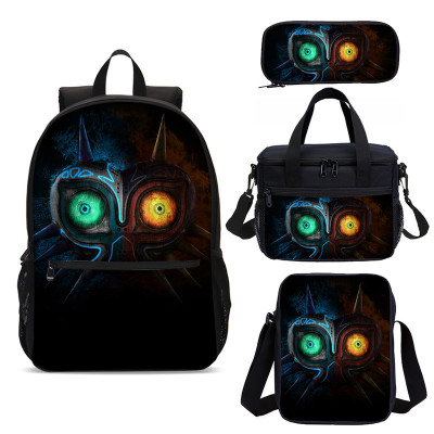 18″The Legend of Zelda Backpack School Bag+Lunch Bag+Messenger Bag+Pencil Bag - Image 6