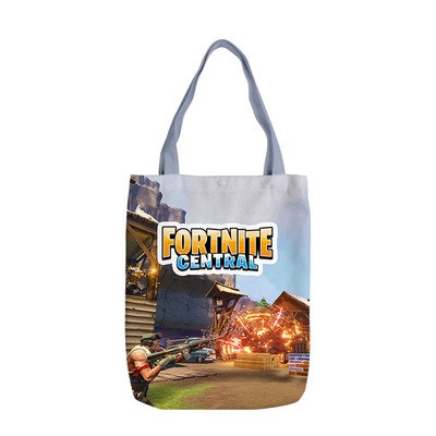 Fortnite Canvas Grocery Bag Shopping Bag Reusable Large Shopping Canvas Bags Natural White Cloth Shoulder Bags Canvas Tote Bag Perfect for Crafting Decorating - Image 16