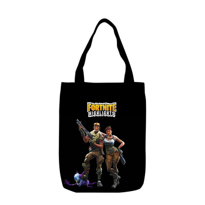 Fortnite Canvas Grocery Bag Shopping Bag Reusable Large Shopping Canvas Bags Natural White Cloth Shoulder Bags Canvas Tote Bag Perfect for Crafting Decorating - Image 14