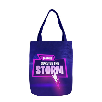 Fortnite Canvas Grocery Bag Shopping Bag Reusable Large Shopping Canvas Bags Natural White Cloth Shoulder Bags Canvas Tote Bag Perfect for Crafting Decorating - Image 13