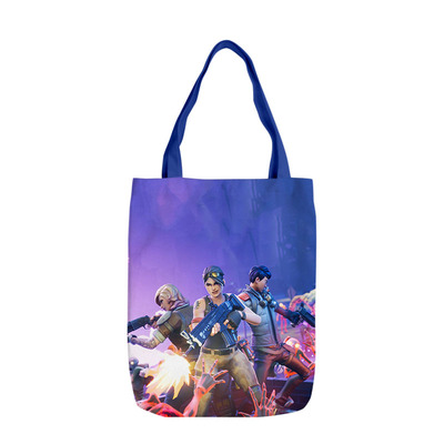 Fortnite Canvas Grocery Bag Shopping Bag Reusable Large Shopping Canvas Bags Natural White Cloth Shoulder Bags Canvas Tote Bag Perfect for Crafting Decorating - Image 8