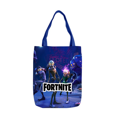 Fortnite Canvas Grocery Bag Shopping Bag Reusable Large Shopping Canvas Bags Natural White Cloth Shoulder Bags Canvas Tote Bag Perfect for Crafting Decorating - Image 7