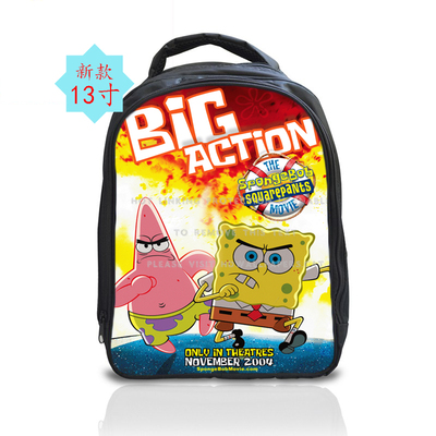13 Inch SpongeBob SquarePants Backpack School Bag - Image 3