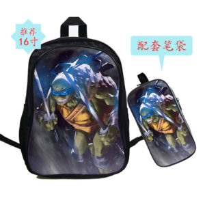 16 Inch Teenage Mutant Ninja Turtles Backpack School Bag+Pencil Bag