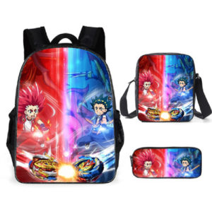 16″Beyblade Burst Backpack School Bag+Shoulder Bag+Pencil Bag