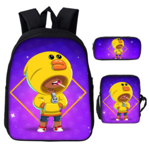 16 Inch Leon Spike Backpack School Bag+Messenger Bag+Pencil Bag