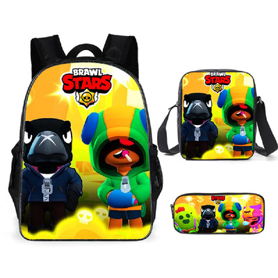 16 Inch Crow Backpack School Bag+Shoulder Bag+Pencil Bag - Image 18