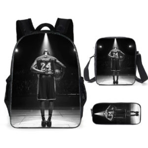 16″Kobe Bryant Backpack School Bag+Shoulder Bag+Pencil Bag