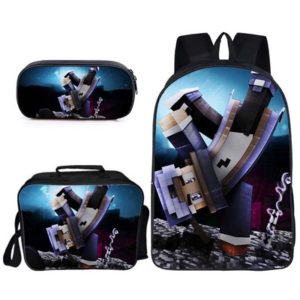 16″Creeper Backpack School Bag+Lunch Bag+Pencil Bag