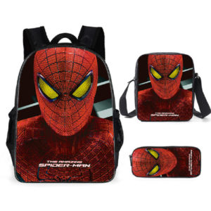 16″Spider-Man Backpack School Bag+Shoulder Bag+Pencil Bag