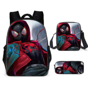 16″Spider-Man: Into the Spider-Verse Backpack School Bag+Shoulder Bag+Pencil Bag
